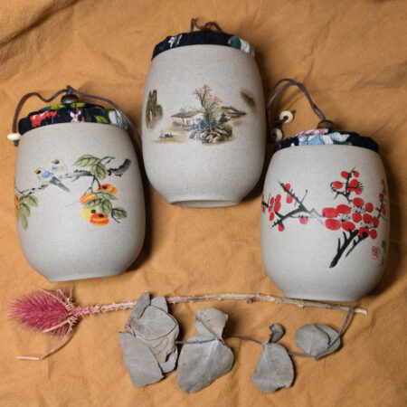 Tarro Artesanal de Cerámica para Té